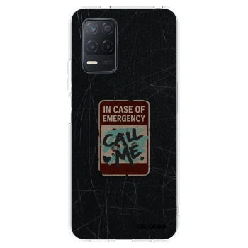 Picasee silikonový průhledný obal pro Realme 8 5G - EMERGENCY