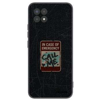 Picasee silikonový černý obal pro Realme 8i - EMERGENCY