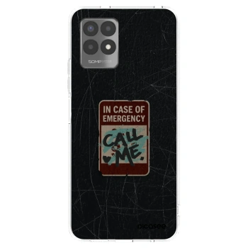 Picasee silikonový průhledný obal pro Realme 8i - EMERGENCY