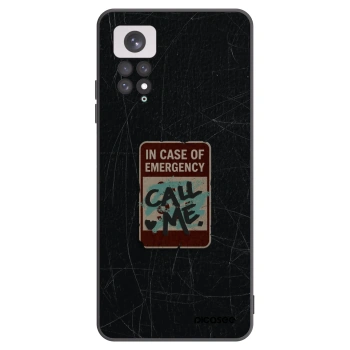 Picasee silikonový černý obal pro Xiaomi Redmi Note 11 - EMERGENCY