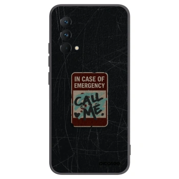 Picasee silikonový černý obal pro Realme GT Master Edition 5G - EMERGENCY
