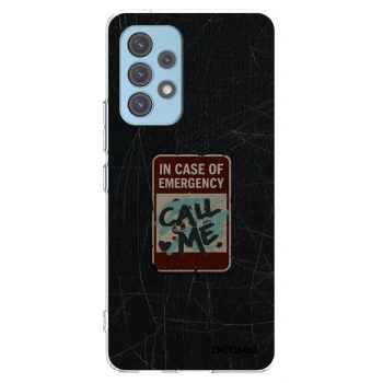 Picasee silikonový průhledný obal pro Samsung Galaxy A53 5G A536 - EMERGENCY