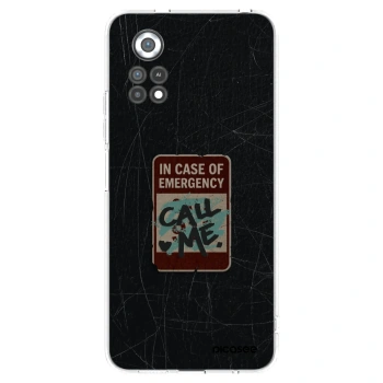 Picasee silikonový průhledný obal pro Xiaomi Poco X4 Pro 5G - EMERGENCY