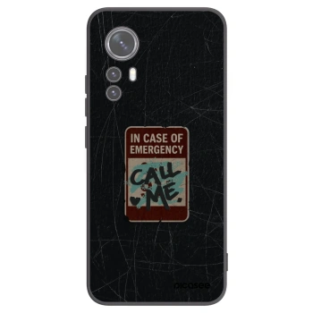 Picasee silikonový černý obal pro Xiaomi 12 - EMERGENCY
