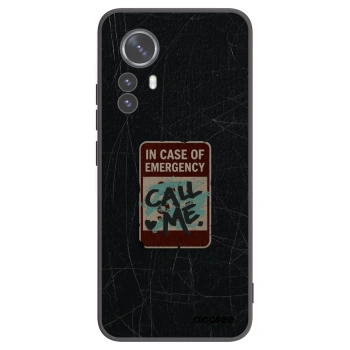 Picasee silikonový černý obal pro Xiaomi 12 Pro - EMERGENCY