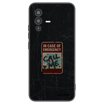 Picasee silikonový černý obal pro Vivo V23 5G - EMERGENCY