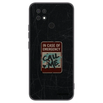 Picasee silikonový černý obal pro Xiaomi Redmi 10C - EMERGENCY