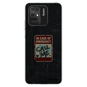 Picasee silikonový průhledný obal pro Xiaomi Redmi 10C - EMERGENCY
