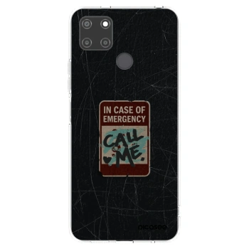 Picasee silikonový průhledný obal pro Realme C21Y - EMERGENCY