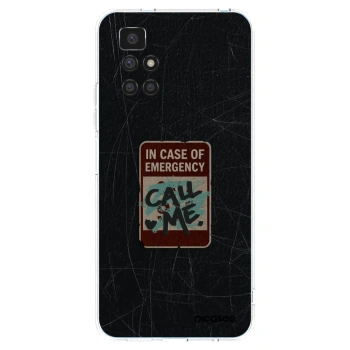 Picasee silikonový průhledný obal pro Xiaomi Redmi 10 (2022) - EMERGENCY