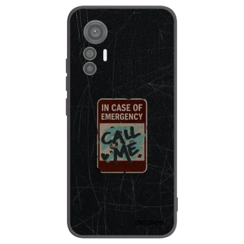 Picasee silikonový černý obal pro Xiaomi 12 Lite - EMERGENCY