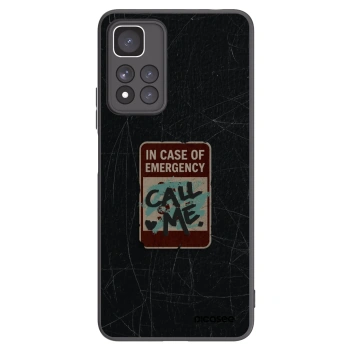 Picasee silikonový černý obal pro Xiaomi Redmi Note 11 Pro+ 5G - EMERGENCY