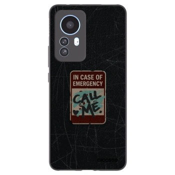 Picasee silikonový černý obal pro Xiaomi 12T Pro - EMERGENCY