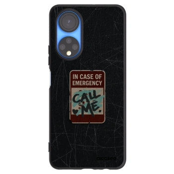 Picasee silikonový černý obal pro Honor X7 - EMERGENCY