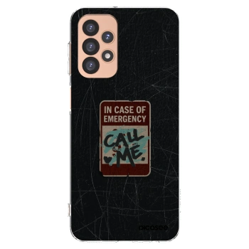 Picasee silikonový průhledný obal pro Samsung Galaxy A23 A236B 5G - EMERGENCY