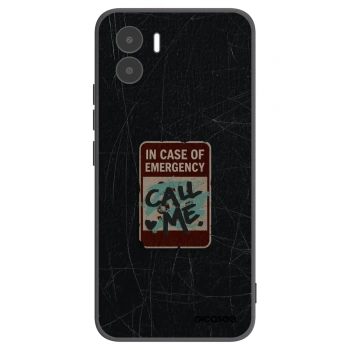 Picasee silikonový černý obal pro Xiaomi Redmi A1 - EMERGENCY