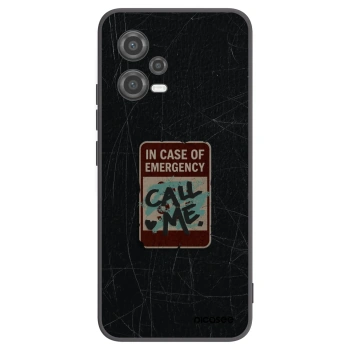 Picasee silikonový černý obal pro Xiaomi Poco X5 - EMERGENCY