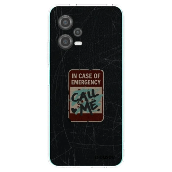 Picasee silikonový průhledný obal pro Xiaomi Poco X5 - EMERGENCY