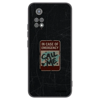 Picasee silikonový černý obal pro Xiaomi Redmi Note 11S 5G - EMERGENCY