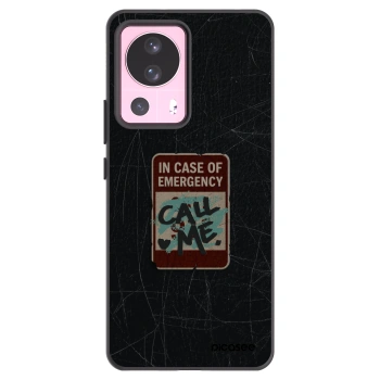 Picasee silikonový černý obal pro Xiaomi 13 Lite - EMERGENCY