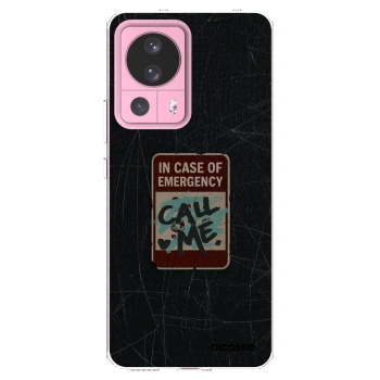 Picasee silikonový průhledný obal pro Xiaomi 13 Lite - EMERGENCY