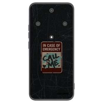 Picasee silikonový černý obal pro Honor Magic5 Lite 5G - EMERGENCY
