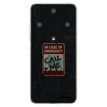 Picasee silikonový průhledný obal pro Honor Magic5 Lite 5G - EMERGENCY