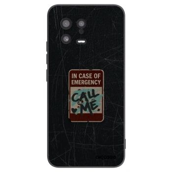 Picasee silikonový černý obal pro Xiaomi 13 - EMERGENCY