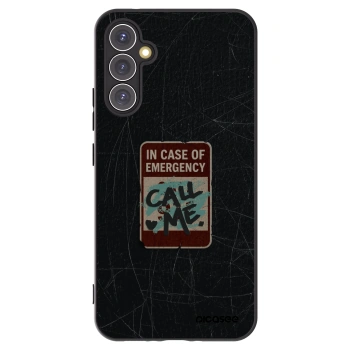 Picasee silikonový černý obal pro Samsung Galaxy A34 5G A346B - EMERGENCY
