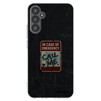Picasee silikonový průhledný obal pro Samsung Galaxy A34 5G A346B - EMERGENCY
