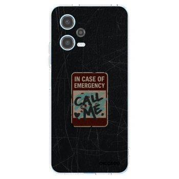 Picasee silikonový průhledný obal pro Xiaomi Redmi Note 12 5G - EMERGENCY
