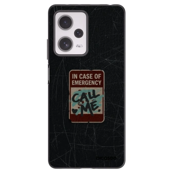Picasee silikonový černý obal pro Xiaomi Redmi Note 12 Pro+ 5G - EMERGENCY