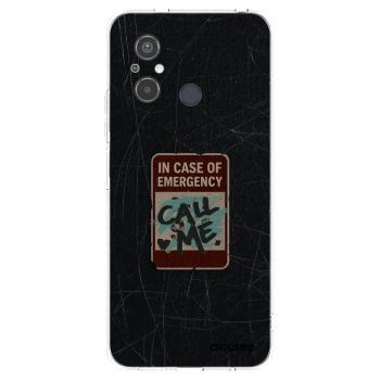 Picasee silikonový průhledný obal pro Xiaomi Redmi 12C - EMERGENCY