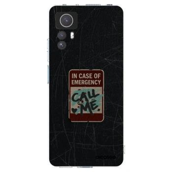 Picasee silikonový průhledný obal pro Xiaomi Redmi Note 12S - EMERGENCY