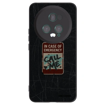 Picasee silikonový černý obal pro Honor Magic5 Pro - EMERGENCY