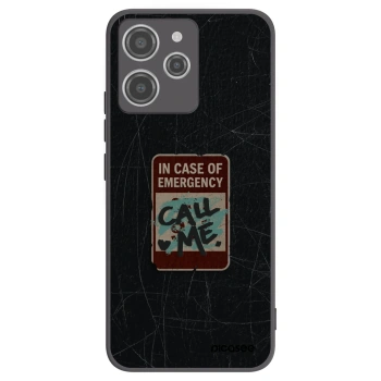 Picasee silikonový černý obal pro Xiaomi Redmi 12 4G - EMERGENCY