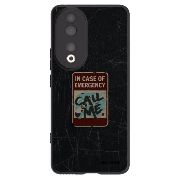 Picasee silikonový černý obal pro Honor 90 5G - EMERGENCY