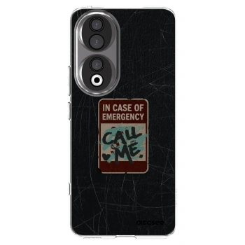 Picasee silikonový průhledný obal pro Honor 90 5G - EMERGENCY