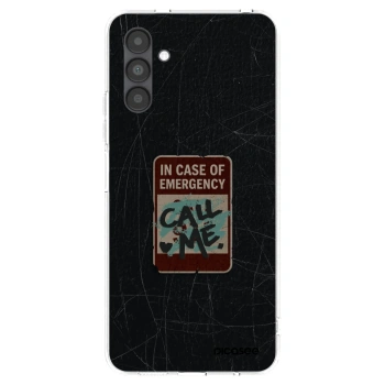 Picasee silikonový průhledný obal pro Samsung Galaxy A04s A047F - EMERGENCY