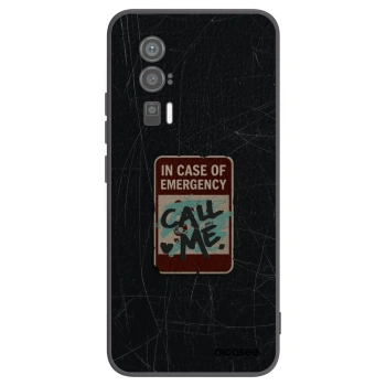 Picasee silikonový černý obal pro Xiaomi Poco F5 Pro 5G - EMERGENCY