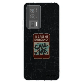 Picasee silikonový průhledný obal pro Xiaomi Poco F5 Pro 5G - EMERGENCY