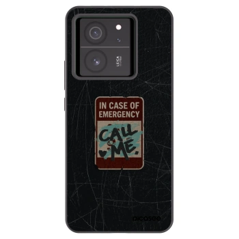 Picasee silikonový černý obal pro Xiaomi 13T - EMERGENCY