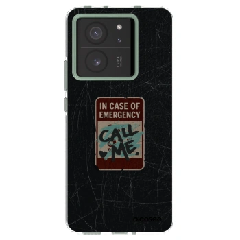 Picasee silikonový průhledný obal pro Xiaomi 13T - EMERGENCY