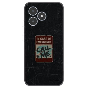 Picasee silikonový černý obal pro Realme C53 - EMERGENCY