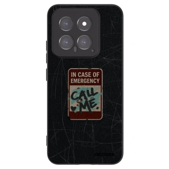 Picasee silikonový černý obal pro Xiaomi 14 - EMERGENCY