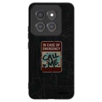 Picasee silikonový černý obal pro Xiaomi 14 Pro - EMERGENCY