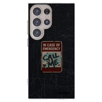 Picasee silikonový průhledný obal pro Samsung Galaxy S24 Ultra S928B 5G - EMERGENCY