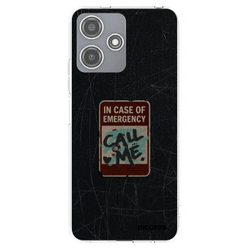 Picasee silikonový průhledný obal pro Xiaomi Redmi 12 5G - EMERGENCY