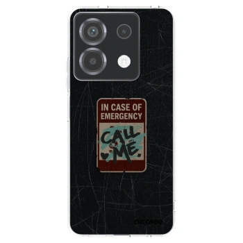 Picasee silikonový průhledný obal pro Xiaomi Poco X6 - EMERGENCY