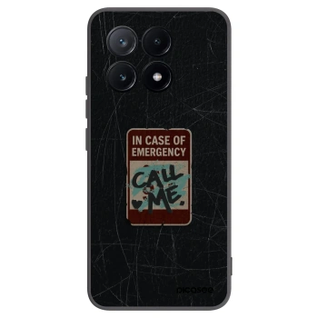 Picasee silikonový černý obal pro Xiaomi Poco X6 Pro - EMERGENCY